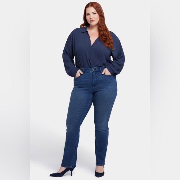NYDJ Denim - Women’s NYDJ -Marilyn Straight- Blue Jeans- NWT